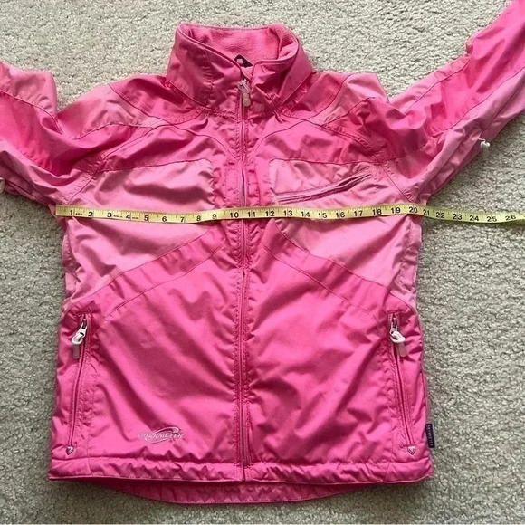 Obermeyer Zenon Shell Waterproof Jacket Coat Pink Juniors Size 14 Kids Snow Ski - Picture 8 of 16